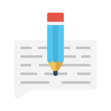 gph düz vektör simgesi yazmak