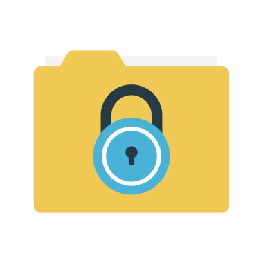 klasör glyph düz vektör simgesi