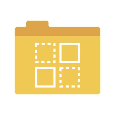 dosyaları glyph düz vektör simgesi