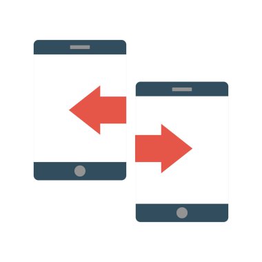 dosya paylaşımı glyph düz vektör simgesi