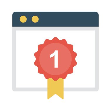 başarı glyph düz vektör simgesi