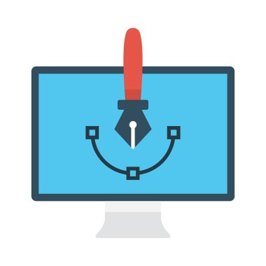 tasarım glyph düz vektör simgesi