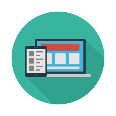 internet glyph düz vektör simgesi