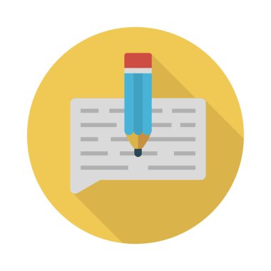 gph düz vektör simgesi yazmak