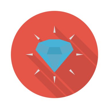 gem glyph düz vektör simgesi