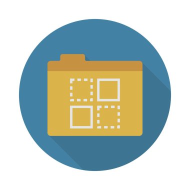 dosyaları glyph düz vektör simgesi