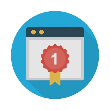 başarı glyph düz vektör simgesi