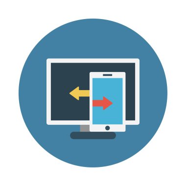 veri paylaşımı glyph düz vektör simgesi