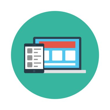 internet glyph düz vektör simgesi