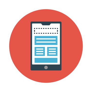 web sayfası glyph düz vektör simgesi