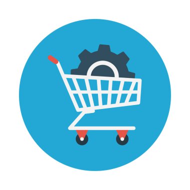 geliştirme glyph düz vektör simgesi