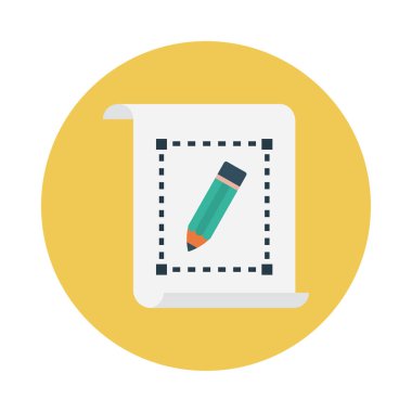 sayfa glyph düz vektör simgesi