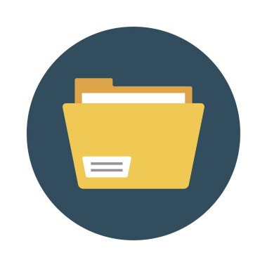 dosyaları glyph düz vektör simgesi