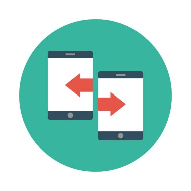 dosya paylaşımı glyph düz vektör simgesi