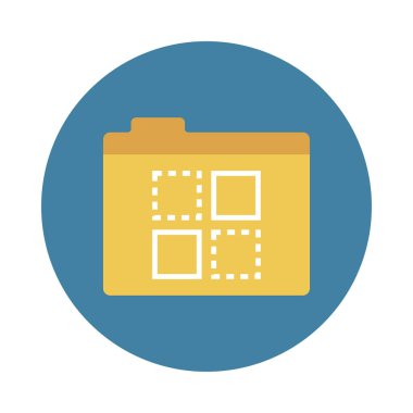 dosyaları glyph düz vektör simgesi