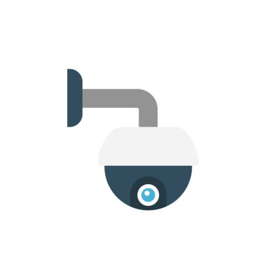 güvenlik glyph düz vektör simgesi