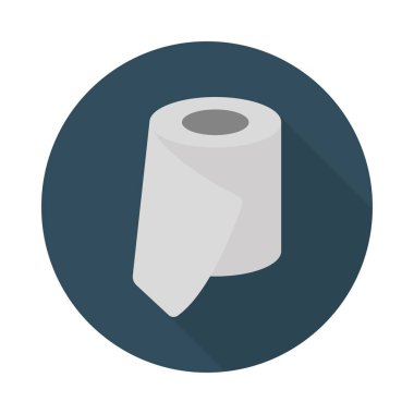 rulo glyph düz vektör simgesi