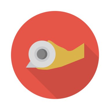 tuvalet kabartması düz vektör simgesi