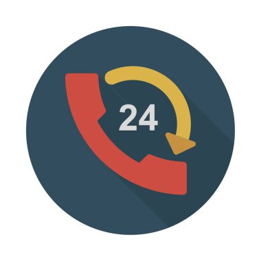 çağrı glif düz vektör simgesi