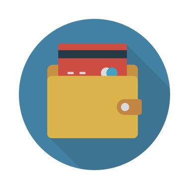 kredi glyph düz vektör simgesi