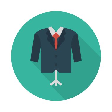 düz elbise glif simge vektör