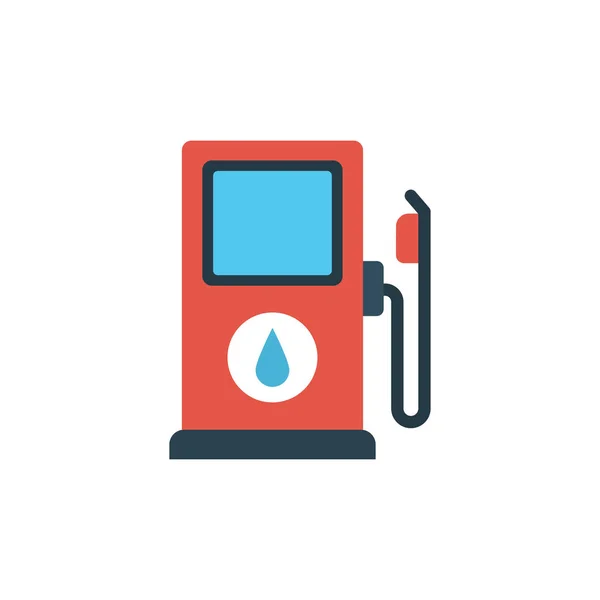 Petrol Glyph Flat Vector Icon — Stock Vector