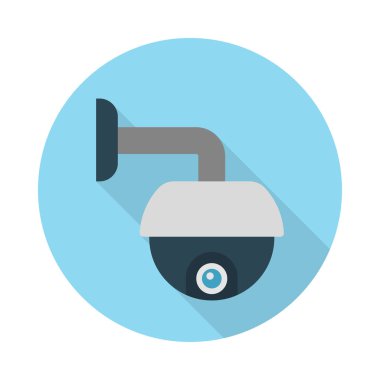 güvenlik glyph düz vektör simgesi