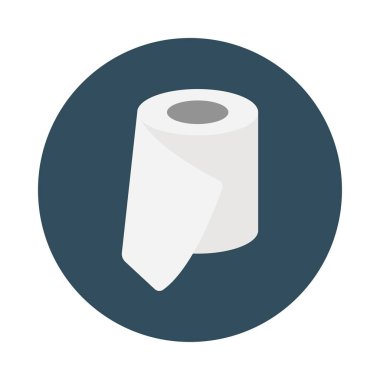 rulo glyph düz vektör simgesi