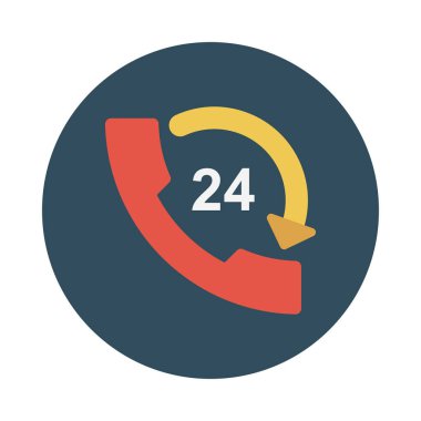 çağrı glif düz vektör simgesi