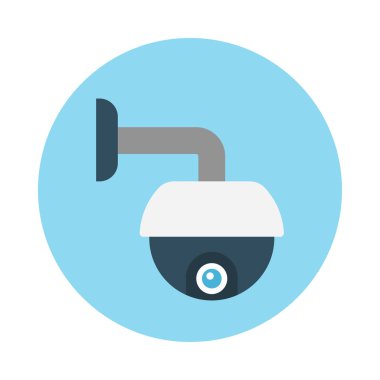 güvenlik glyph düz vektör simgesi