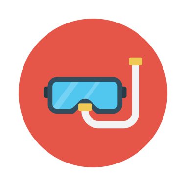 maske glif düz vektör simgesi