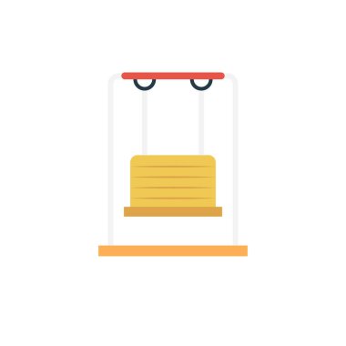 park glyph düz vektör simgesi