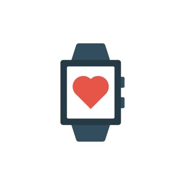 İzle glif düz vektör simgesi