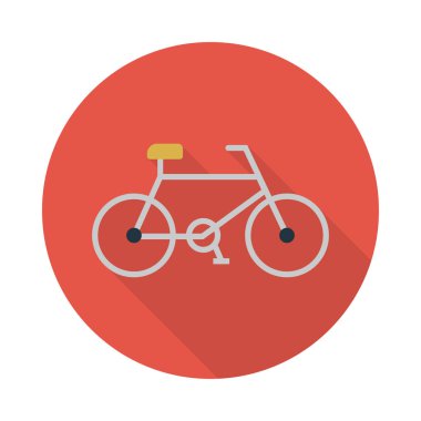 bisiklet glyph düz vektör simgesi