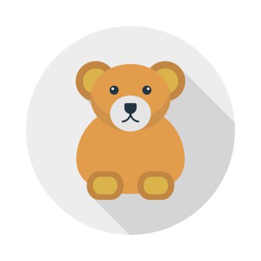 ayı glyph düz vektör simgesi