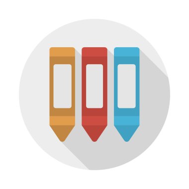 kalem glyph düz vektör simgesi