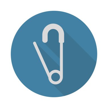 Güvenlik glif düz vektör simgesi