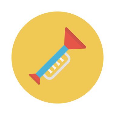 oyuncak glyph düz vektör simgesi