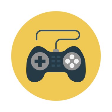 Konsol glif düz vektör simgesi