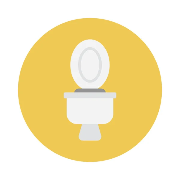 Commode Glyph Flat Vector Icon — ストックベクタ