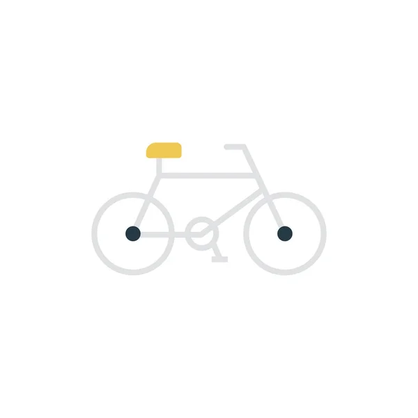 Fahrrad Glyphe Flache Vektor Symbol — Stockvektor