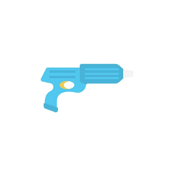 Gun Glyph Flat Vector Icon — Stock Vector