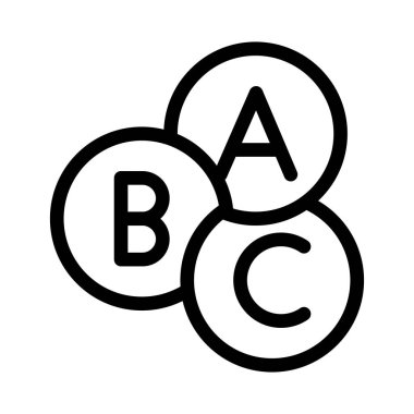 blok ince çizgi vektör simgesi