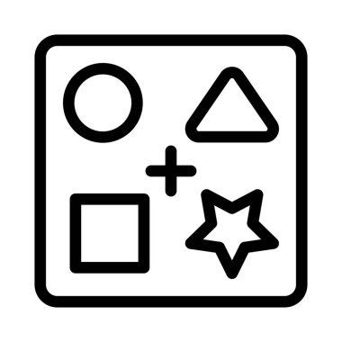 İnce çizgi vektör simgesi çiziyor