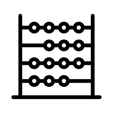 hesaplama ince çizgi vektör simgesi