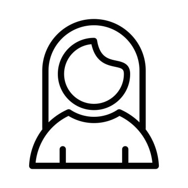 çocuk ince çizgi vektör simgesi