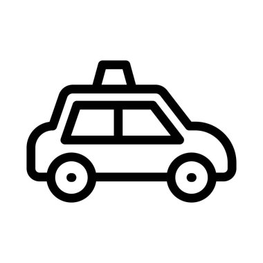 Araba ince çizgi vektör simgesi