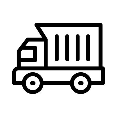 Araç ince çizgi vektör simge