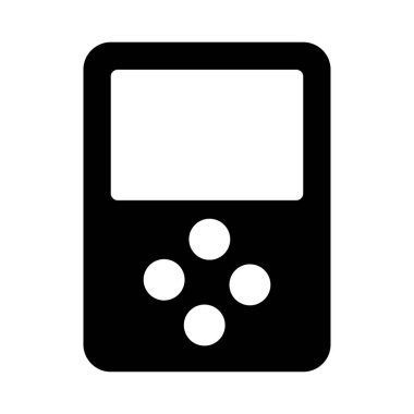 oyun glyph düz vektör simgesi