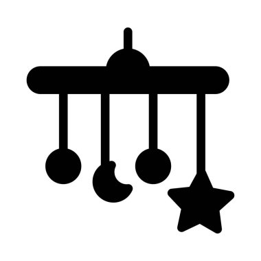 asma kabartma düz vektör simgesi